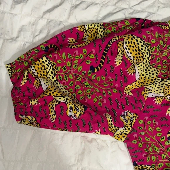 Printfresh Pink and Green Leopard Print Dress - Picture 5 of 5